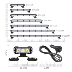High quality Four Sides Glowing Roof Mount Emergency Led Flashing Strobe Warning Light Bar