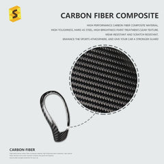 ES Car Interior Accessories Trim Real Carbon Fiber S60 XC60 V40 V60 S80L Gear Shift Knob For Volvo Accessories