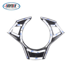 Real Carbon Fiber Steering Wheel Cover M style Steering Wheel Trim For BMW E60 2004-2009