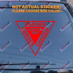 Danger Ejection Seat Sticker Decal Vinyl Aircraft Martin Baker RAF pick size color die cut no background