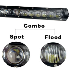 New Led Slim Light Bars 12v 24v RGB Chasing Single row Led Light Bar By App&remote Control for Truck Jeep Offroad