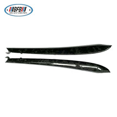 3pcs Replacement Car Dashboard Cover Front Door Trims Forged Carbon For Tesla Model 3 Model Y 2020up