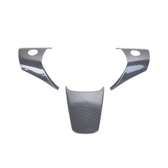 Real Carbon Fiber For Tesla Model 3 Car Interior Accessories Steering Wheel Cover Trim 3 Pcs/set Direct Add on