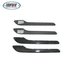 4 Pcs Real Carbon Fiber Car Outer Door Handle Cover Trims for Tesla Model 3 Exterior Sticker