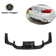 1-PC style VRS type Carbon fiber rear bumper diffuser lip spoiler for BMW F80 F82 F83 M3 M4 15-18
