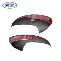 Stelvio Red Dry Carbon Add On Style Mirror Cover Sticker Side Mirror Cover For Alfa Romeo Stelvio SUV 2017-2018
