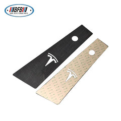 Model Y Car Real Full Carbon Fiber Window B-pillar Molding Cover Trim Add On Style For Tesla Model Y