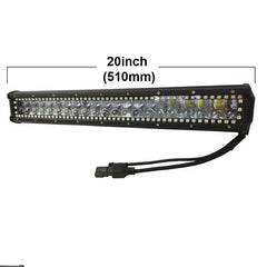 126W App Control Spot Combo Beam Rgbw 20 Inch Chasing Light Bar With Wire Harness Waterproof