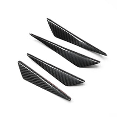 Universal Carbon Fiber Front Bumper Side Canards Splitter Spoiler For BMW M2 M3 M4 F30 F87 E90 E92 E93 F80 F82 F83 F10 F16 F12