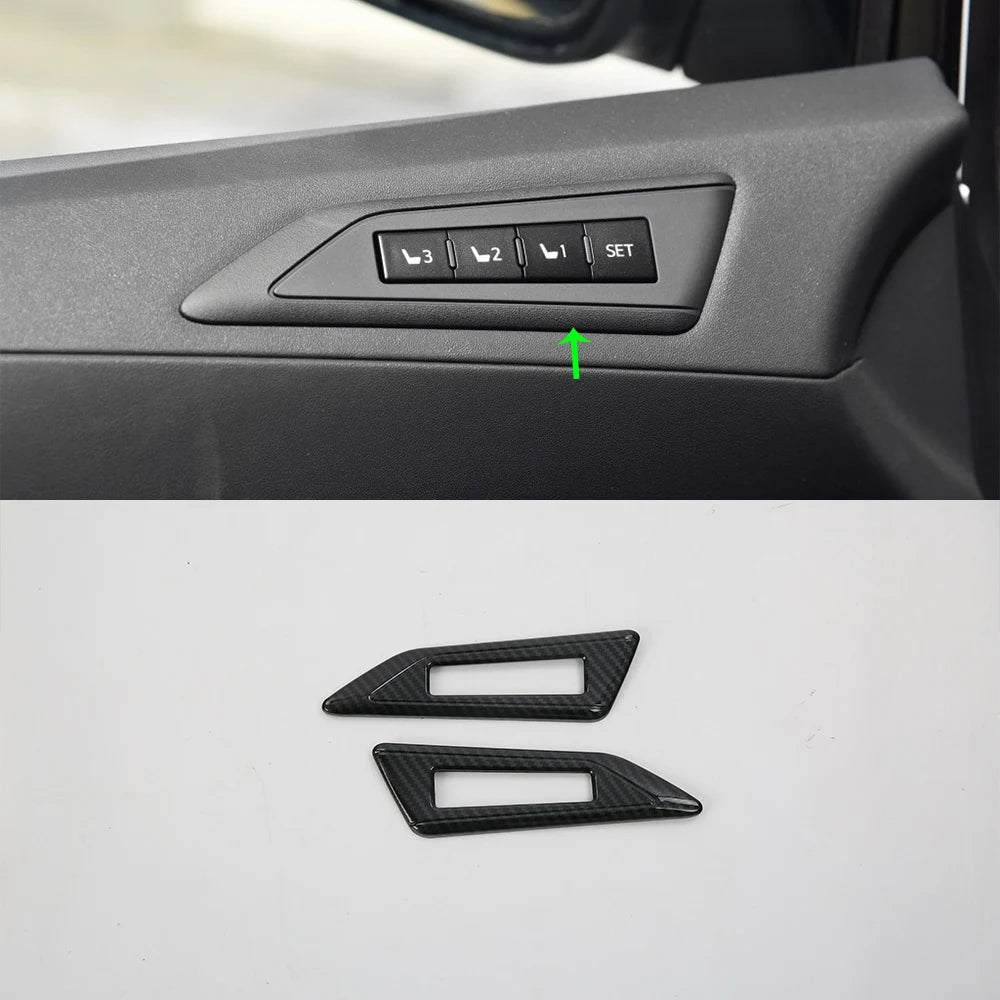 Car Accessories Interior Decoration ABS Seat Memory Panel Cover Trim For Toyota Alphard 2019 Car Styling