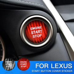 ES Car Interior Ignition Button Cover Trim for Lexus Engine Start Stop Button Cover Stickers