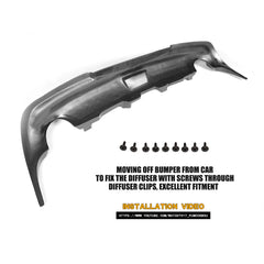10-13 G37 Carbon Fiber Rear Diffuser Lip for Infiniti G Series G37 X Sport Sedan 4-Door