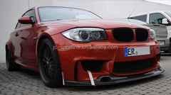 1 Series Carbon Fiber Front Lip For BMW E82 M1 Bumper spoiler 12UP