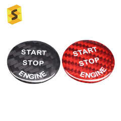 ES Car Interior Ignition Button Cover Trim Sticker Engine Start Stop Button Cover Stickers For BMW E-Chassis