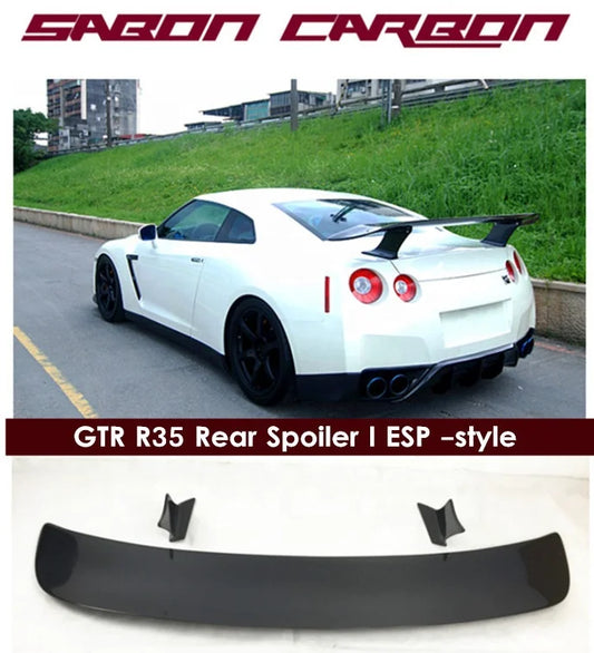 08-15 GTR R35 Rear Spoiler GT Wing ESP-Style carbon fiber rear spoiler wing for  Nissan GTR R35