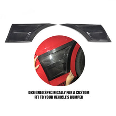 Dry Carbon Fiber Car Fender Vents Molding Trim for Ford Mustang GT Coupe 2-Door 15-17