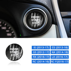 ES Car Interior Ignition Button Cover Trim for Lexus Engine Start Stop Button Cover Stickers