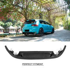 GOLF 7 Rear Diffuser for VW GOLF 7 MK7 GTI/R Hatchback 14-17 GTI Clubsport Style
