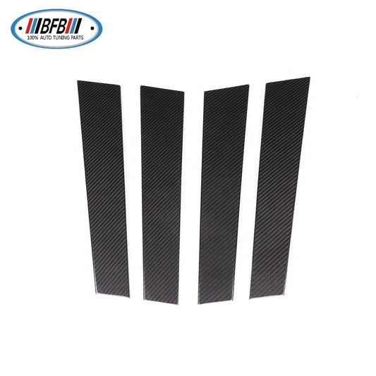 100% Dry Carbon Fiber Side Window B Pillars Add on Type For Porsche Panamera 971 2017up Car Exterior Accessories
