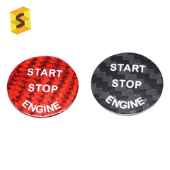 ES Car Interior Ignition Button Cover Trim Sticker Engine Start Stop Button Cover Stickers For BMW E-Chassis