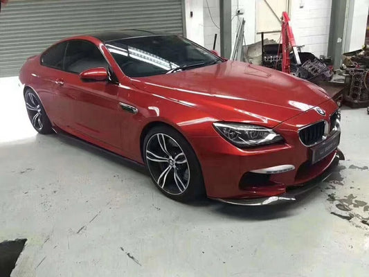 1 pair F06 F12 F13 Side Skirts Extention VRS style Carbon Fiber Side Skirts for BMW M6