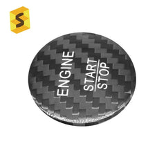 Es Wholesale Carbon Fiber Car Accessories Car Push Button Start For Toyota Carbon Fiber Start Stop Button Cover Stickers