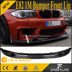 1 Series Carbon Fiber Front Lip For BMW E82 M1 Bumper spoiler 12UP