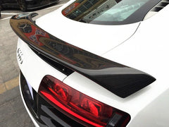 10-15 For Aud R8 V8 V10 COUPE GT style carbon fiber rear spoiler GT wing with base panel plate