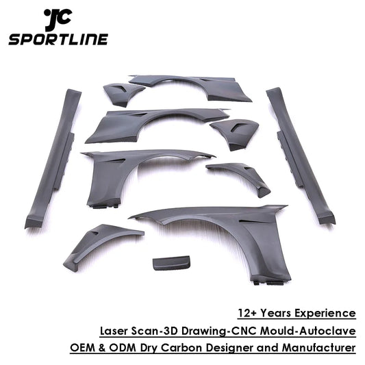 10 PCS/SET MA Style Fiber Glass F22 Wide Body Kit for BMW F22 M235 2 Series 2014-2015
