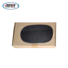 Real Dry Carbon Fiber Gas Tank Fuel Oil Cover Moulding Trim For Alfa Romeo Giulia 2017+