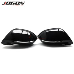 4pcs Gloss Black Side Wing Rear View Rearview Mirror Cover Case For Audi A7 S7 RS7 4G8 2010-2017
