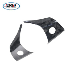 For Tesla Model 3  Forge Interior Panel 3PCS Stickers Auto Accessories Steering Wheel Mouldings Cover Trims 17-19
