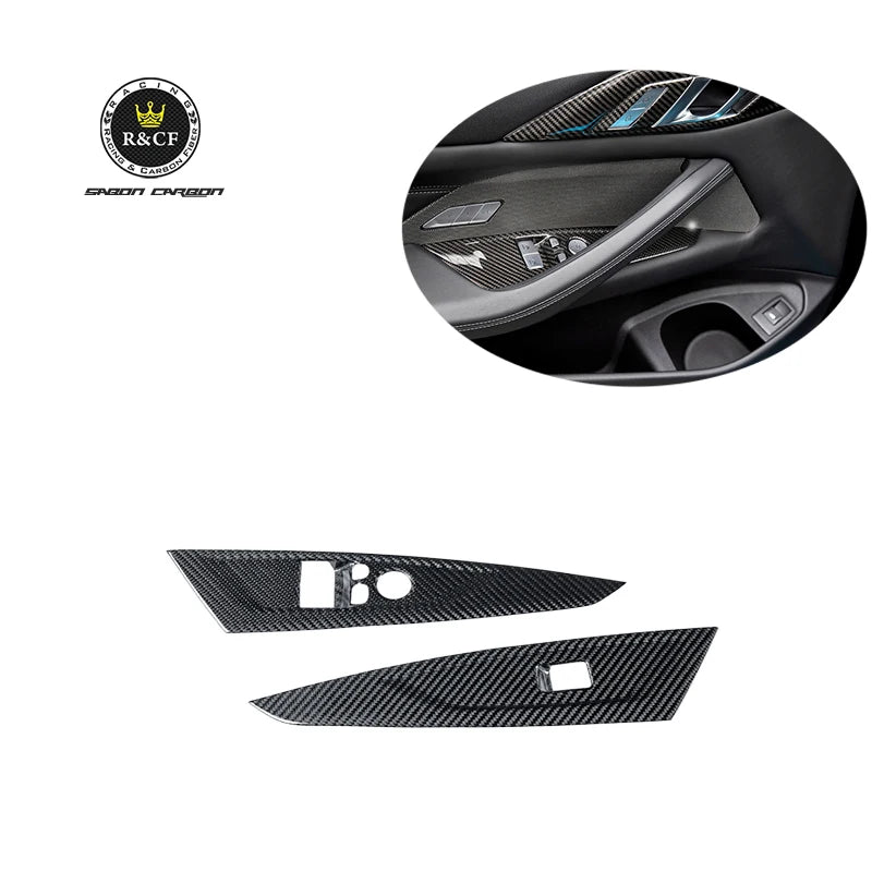 DRY CARBON Door Button Dash Panel Fit For BMW G82 M4