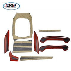 9 PCS Real Carbon Fiber Interior Trims Dash Kit Center Console Cover For BMW New 3 Series G20 G28 2020+