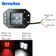 16w 3inch Led Cube Light 4D Square Led Pods Offroad 4x4 Backup Led Work Light 12V Fog Light for Cars Universal Dual Color Ltd.