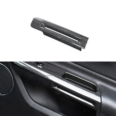 Real Carbon Fiber Inner Door Armrest Cover Trims for Mustang 2015+ interior trims