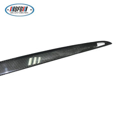 Real Carbon Fiber Rear Trunk Door Decoration Trim Rear Tailgate Cover For Tesla Model S 2017up