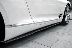 100-year Limited style Carbon Fiber Body kit  Side Skirts Panel protector For 2020 Bentley Continental GT W12