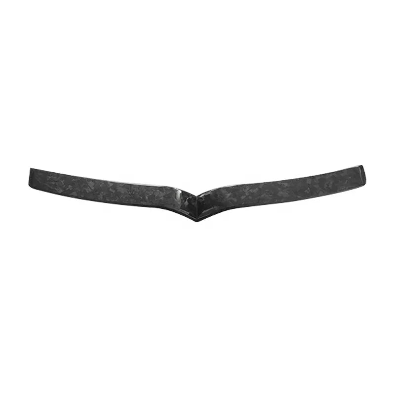 Forged Carbon Fiber Front Grille Cover Front Grill V Trim For Tesla Model S 2016-2022