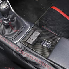 Real Dry Carbon Car interior Trim Gear Shift Box Button Cover For Subaru BRZ For Toyota 86 2022up
