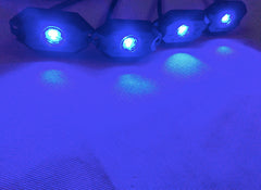 4/8/12/16Pods Amber Led Rock Lights Pure White Strobe Rock Light Decking Lights with Wiring Harness