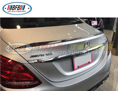 C63 Rear Trunk lip For Mercedes Benz C-Class W205 C180 C200 C250 C260 Spoiler Carbon Fiber 2015+