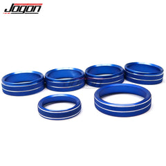 For Ford F150 2015-2020 Air Conditioning Ring Cover Center Console Switch Button Circle Trim Car Styling Interior Accessories