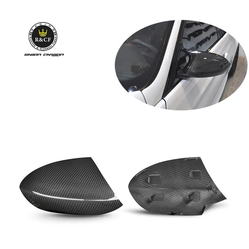 DRY CARBON FIBER REPLACEMENT SIDE MIRROR COVER FOR BMW E90 E92 E93 M3 07-13