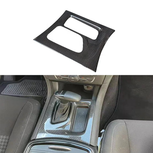 100% Real Carbon Fiber Cup Holder Frame Cover Trim Center Console Panel Cover For Dodge Charger 2015-2020