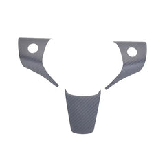 Matt Carbon Fiber For Tesla Model 3 Car Interior Accessories Steering Wheel Cover Trim 3 Pcs/set Direct Add on