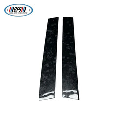 Forge Carbon Car Exterior Window Middle B-Pillars post Cover Panel Protective Trims for Infiniti Q50 2015-2020