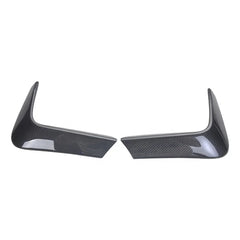 Glossy Black Dry Carbon Rear Bumper Splitters Add on style rear Down Flaps Fit For M3M4 F80 F82 bumper 2014+