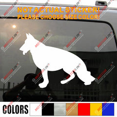 German Shepherd Dog Car Decal Sticker choose size and color, You Choose Your Color and size!