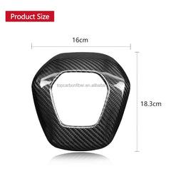 Shasha Carbon For Corvette C8 Air Bag Cover Real Carbon Fiber For Chevy Corvette Interior Accessories